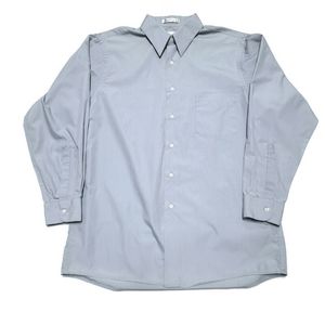 Van Heusen Blue Dress Shirt Size Large